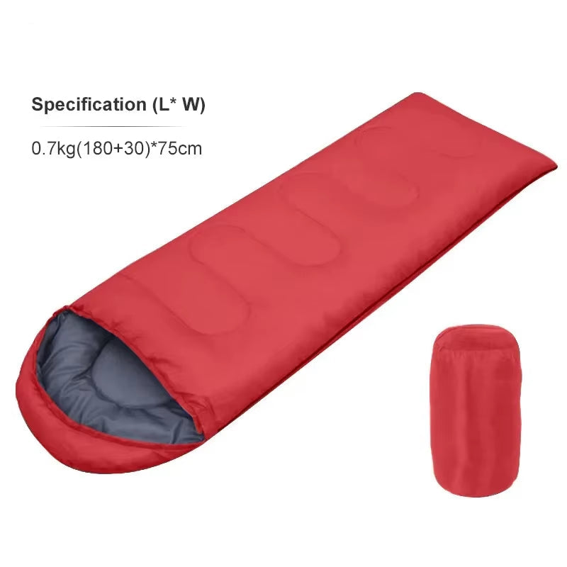 PACOONE Camping Sleeping Bag Lightweight 4 Season Warm Envelope Backpacking Outdoor Cotton Winter Sleeping Bag