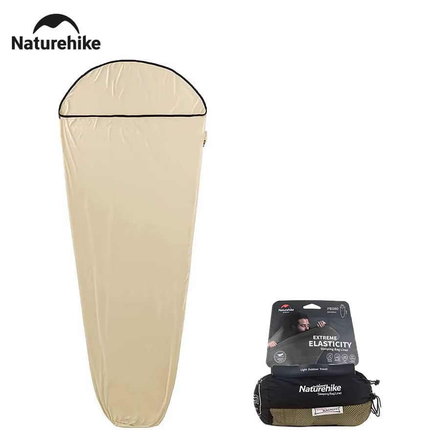 2023 Sleeping Bag Liner Ultralight High Elastic Mummy Quilt Winter Wearable Portable Camping Pocket Sleeping Bags