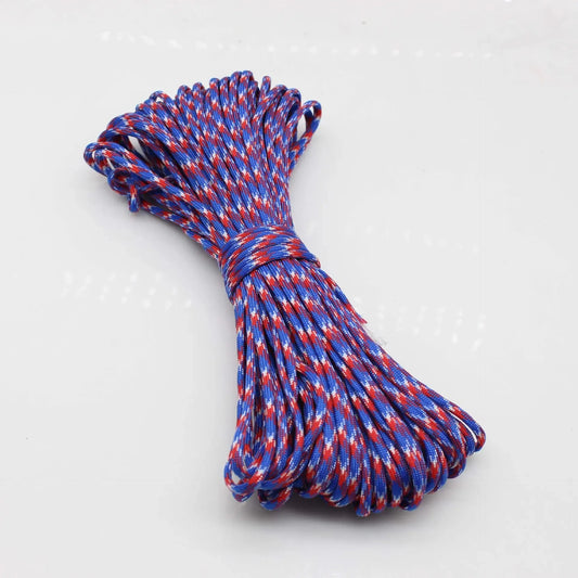 30M Paracord Outdoor Camping, Survival Lanyard, Parachute Rope, Walking Tent Accessories