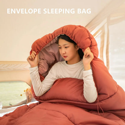 Large Camping Sleeping Bag Lightweight 3 Season Loose Widen Bag Long Size for Adult Rest Hiking Fishing