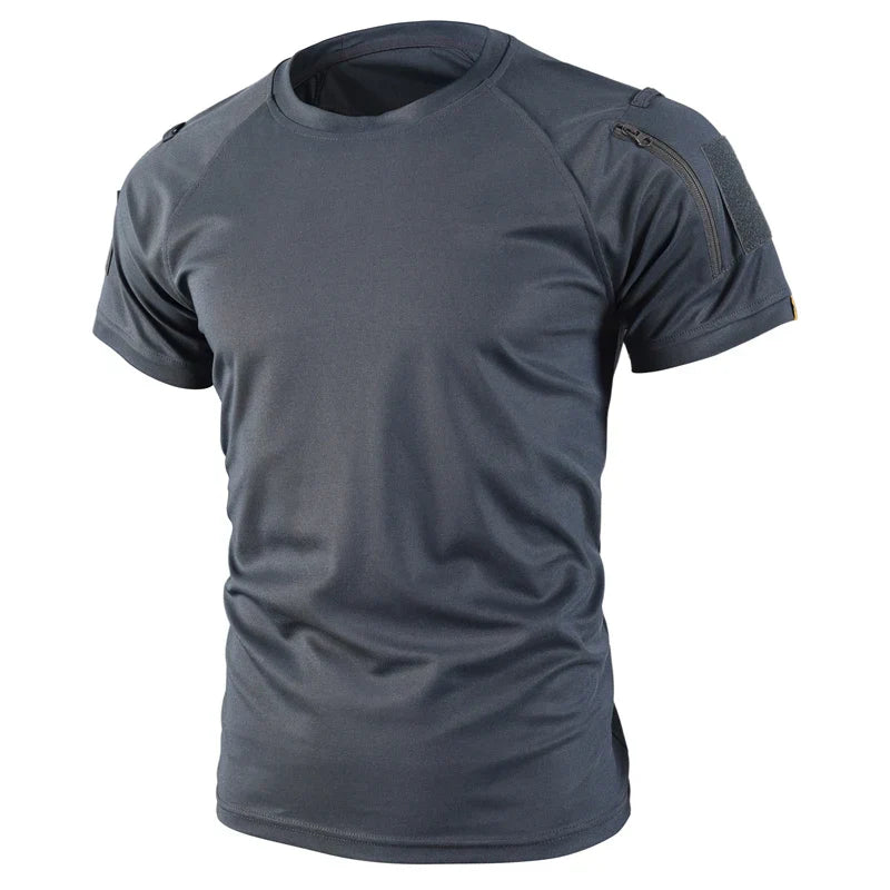 Men Summer Quick Dry T-Shirt Camping Hiking Trekking Fishing Trainning Breathable Pullover Climbing Tees Casual Cargo Shirts
