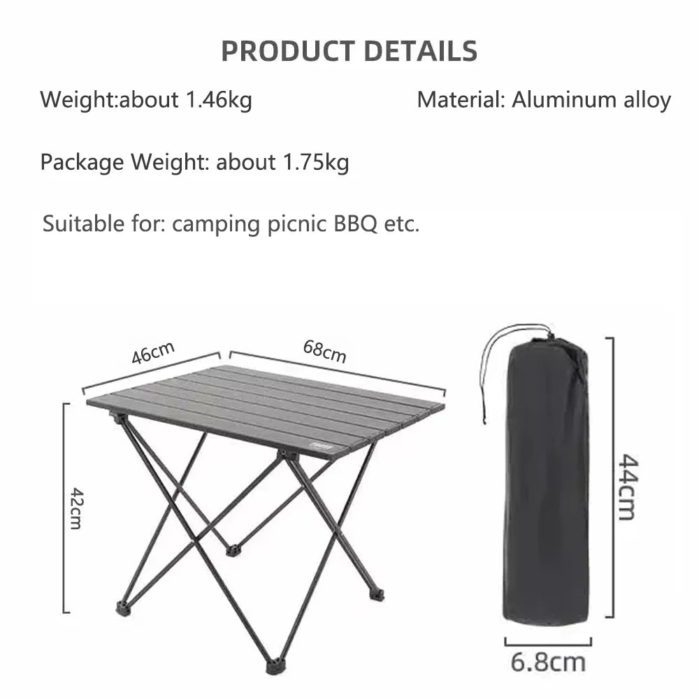 Outdoor Camping Folding Table Party Picnic BBQ Portable Foldable Desk High Strength Ultralight Aluminium Portable Table