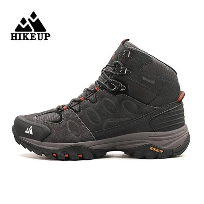 High-Top Men Hiking Boot Winter Outdoor Shoes Lace-Up Non-Slip Sports Casual Trekking Boots Man Suede Warm Shoes