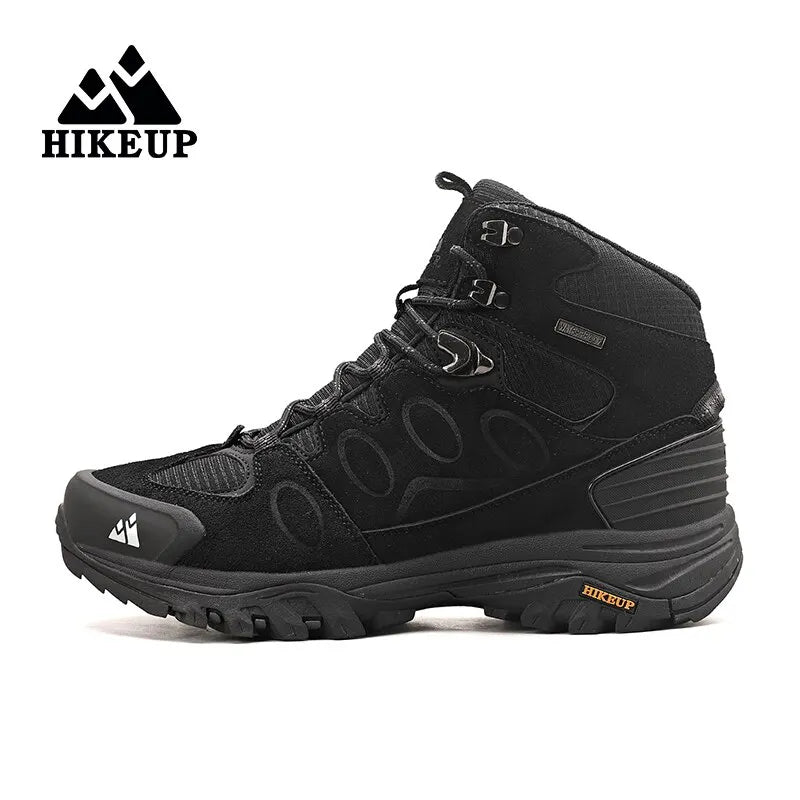 High-Top Men Hiking Boot Winter Outdoor Shoes Lace-Up Non-Slip Sports Casual Trekking Boots Man Suede Warm Shoes