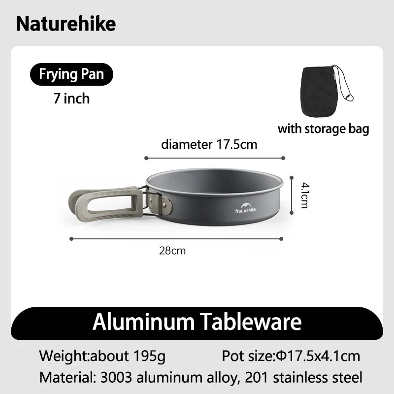 Camping Cookware Outdoor Cooking Ultralight Aluminum Pot Kettle Tablewear Set Cool Camping Gear Kitchen Accessories