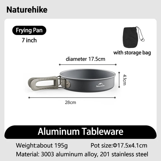 Camping Cookware Outdoor Cooking Ultralight Aluminum Pot Kettle Tablewear Set Cool Camping Gear Kitchen Accessories
