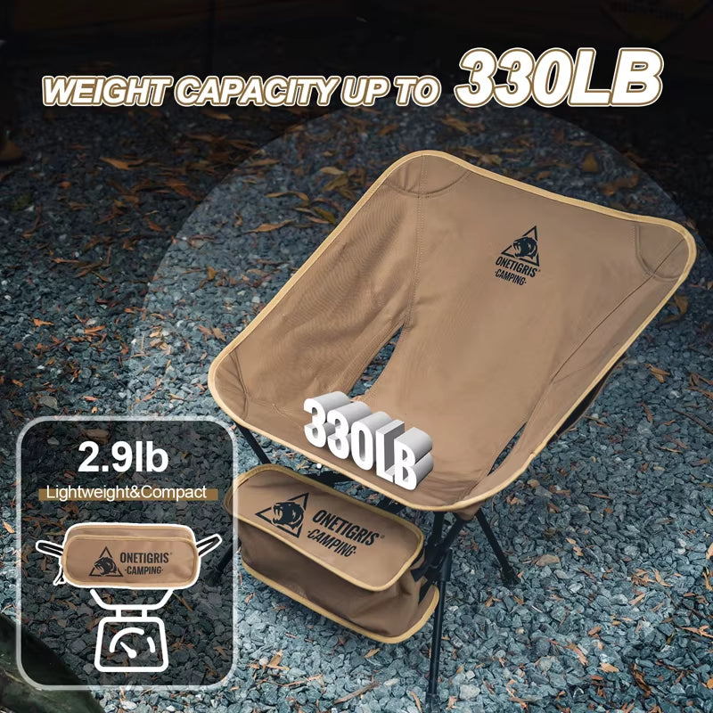 Tigerblade Camping Chair Foldable Outdoor Beach Chair Triangle Framed Compact Portable Backpacking Hiking Travel Chair