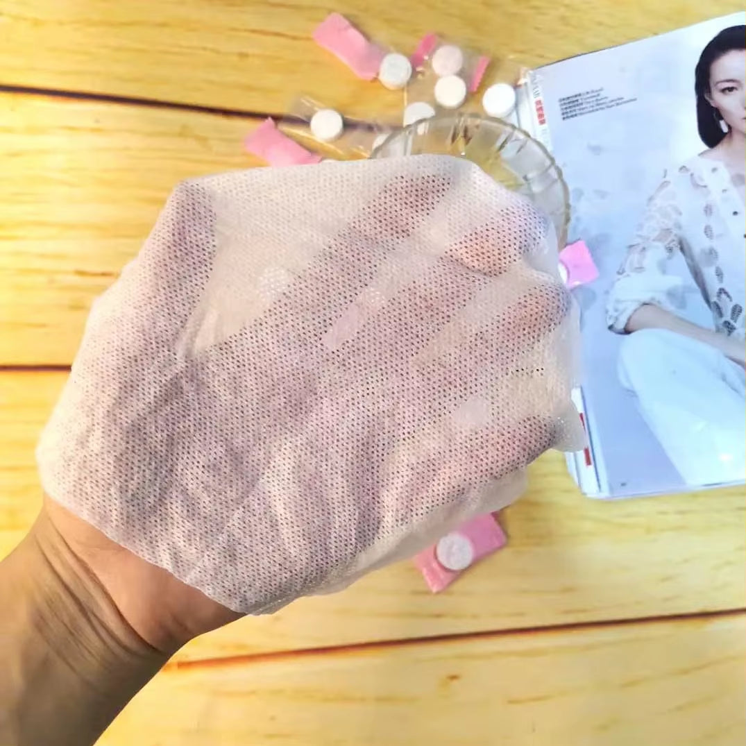 50Pcs Disposable Compressed Towel Coin Tissue Travel Portable Mini Compressed Towel for Outdoor Travel BBQ Camping Face Wipes