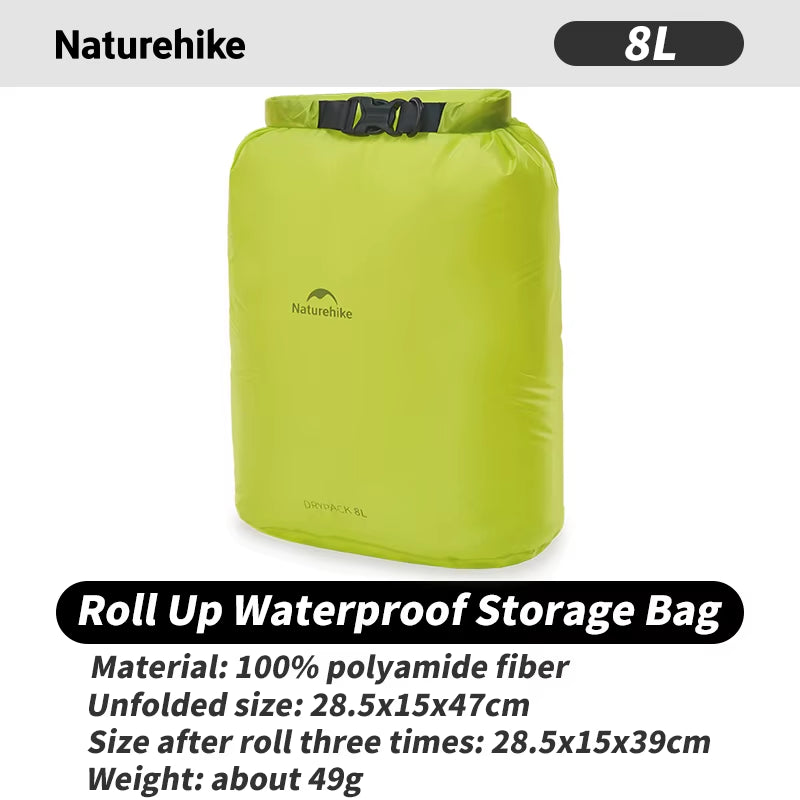 2L/4L/8L Compression Bag Swimming Waterproof Dry Bag Expend Small Lighweight Dry Bag for Kayaking Fishing Rafting