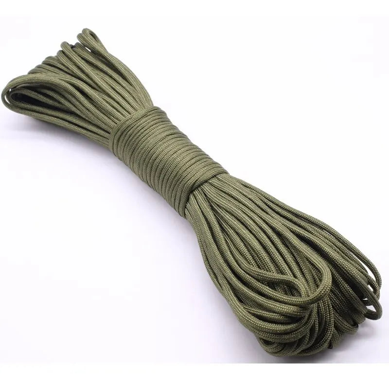30M Paracord Outdoor Camping, Survival Lanyard, Parachute Rope, Walking Tent Accessories