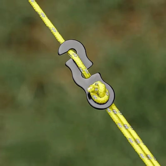 10Pcs Adjustable Camping Tent Cord Rope Buckle S Type Tensioners Fastener Kit Outdoor Camping Tents Securing Accessories